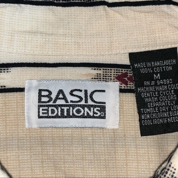 Vintage 90s western style pattern shirt 100%cotton - Picture 4 of 8